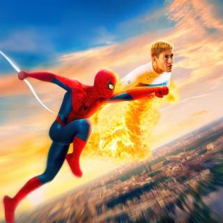 Human Torch 4k wallpaper