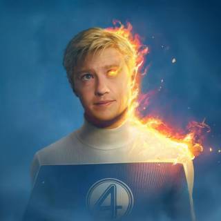 Human Torch 4k wallpaper