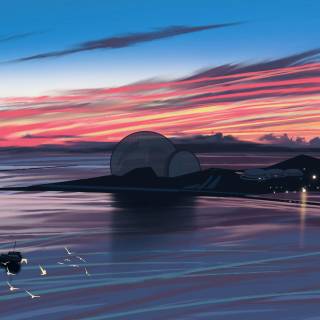 4k beach art wallpaper