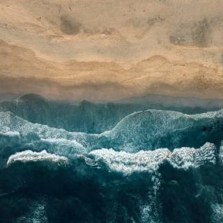 4k beach art wallpaper