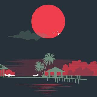 4k beach art wallpaper