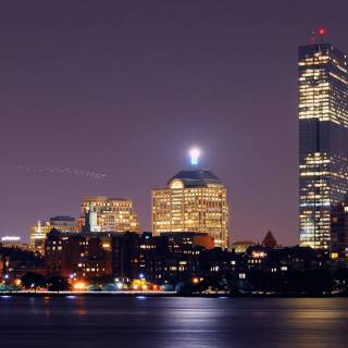 Boston skyline 4k wallpaper