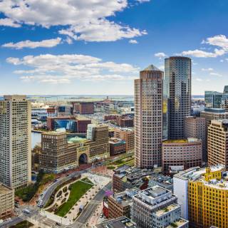 Boston skyline 4k wallpaper