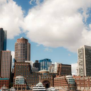 Boston skyline 4k wallpaper