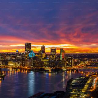Boston skyline 4k wallpaper