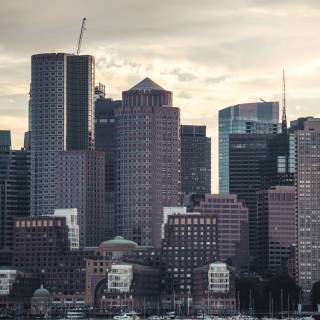 Boston skyline 4k wallpaper