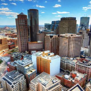 Boston skyline 4k wallpaper
