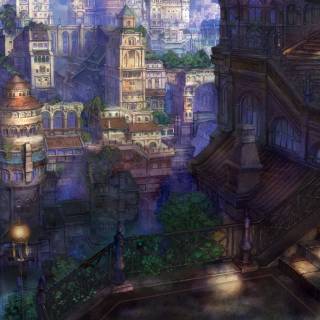 4k fantasy city wallpaper
