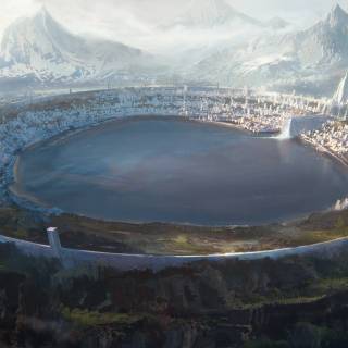 4k fantasy city wallpaper