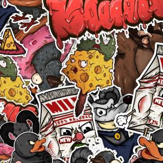 Doodle phone 4k wallpaper