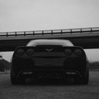 Car 4k black and white wallpaper