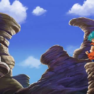 Goku landscape 4k wallpaper