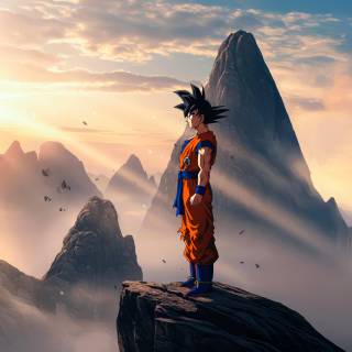 Goku landscape 4k wallpaper