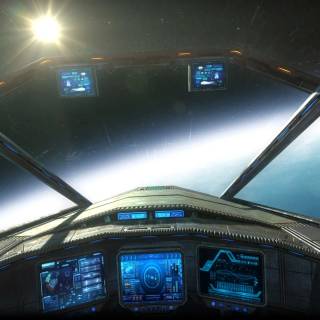 Cockpit view 4k wallpaper
