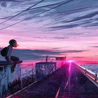 Anime alone boy 4k PC wallpaper