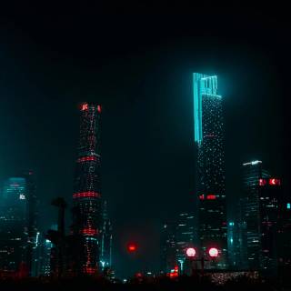 4k oled city wallpaper