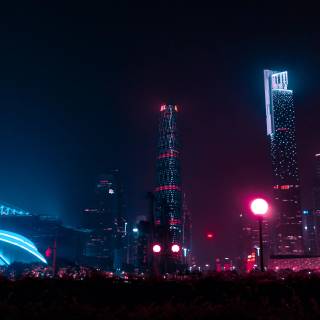 4k oled city wallpaper