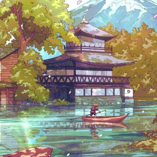 Japanese landscape phone wallpaper