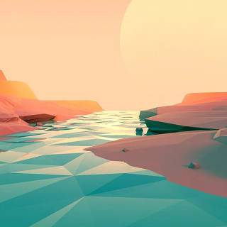 Low poly phone wallpaper