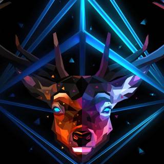 Low poly phone wallpaper