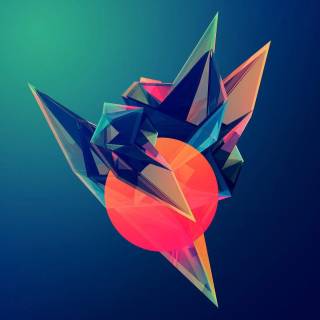 Low poly phone wallpaper