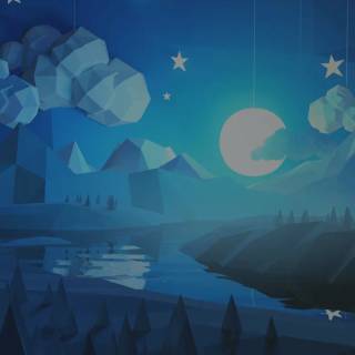 Low poly phone wallpaper