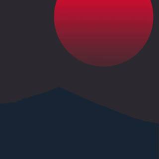 Red minimal phone wallpaper