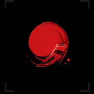Red minimal phone wallpaper