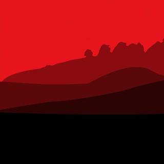 Red minimal phone wallpaper