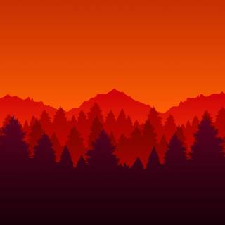 Red minimal phone wallpaper