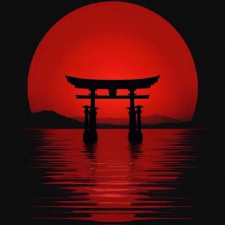 Red minimal phone wallpaper