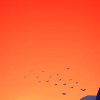 Red minimal phone wallpaper