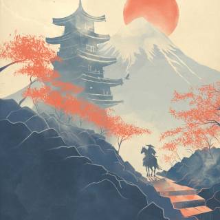 Japanese painting phone wallpaper