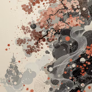 Japanese painting phone wallpaper