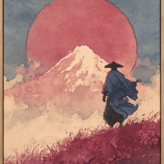 Japanese painting phone wallpaper