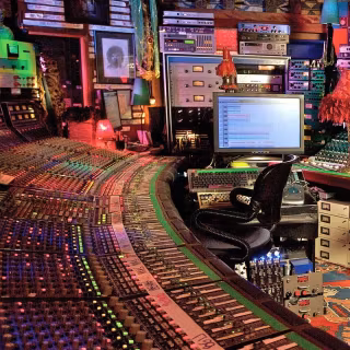 Music studio phone wallpaper