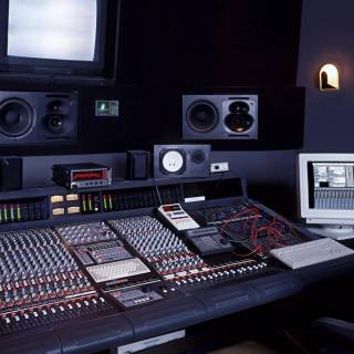 Music studio phone wallpaper