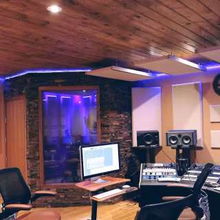 Music studio phone wallpaper