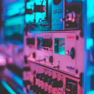 Music studio phone wallpaper