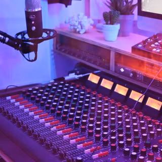Music studio phone wallpaper