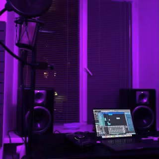 Music studio phone wallpaper