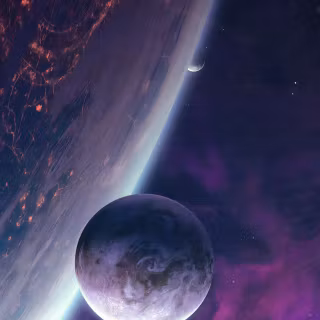 Space purple phone wallpaper