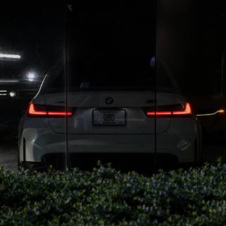 BMW M4 night rain wallpaper