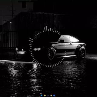 BMW M4 night rain wallpaper