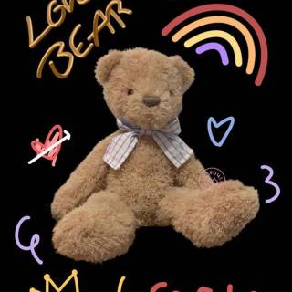 Y2K bear wallpaper