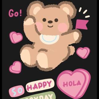 Y2K bear wallpaper