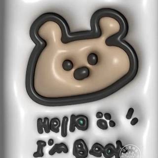 Y2K bear wallpaper