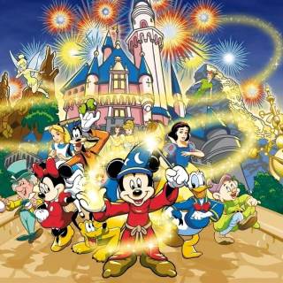 Cartoon Disneyland wallpaper
