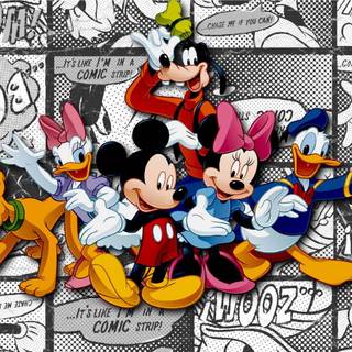 Cartoon Disneyland wallpaper