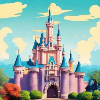 Cartoon Disneyland wallpaper